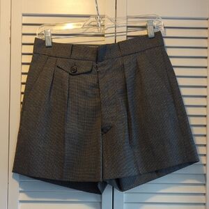Maison Margiela Gray Wool Shorts Size S/40 IT